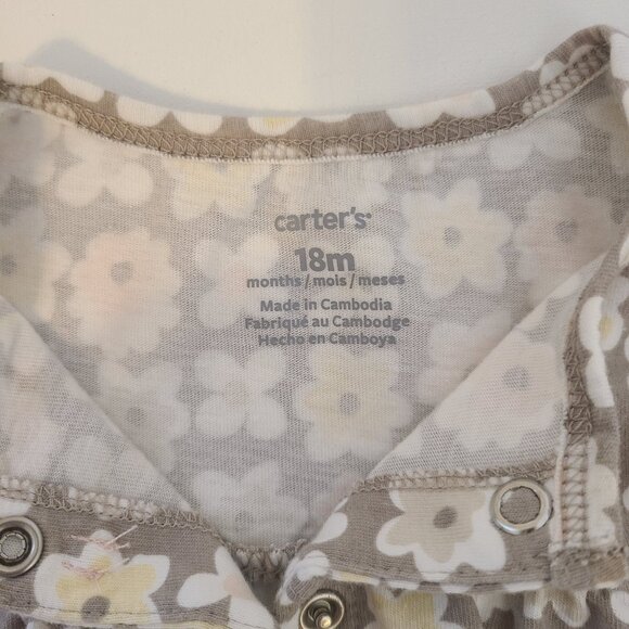 Carter's Floral Romper - 18 Months - Picture 5 of 5